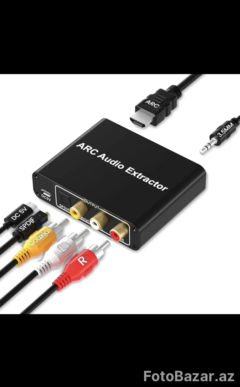 HDMI ARC Audio Extractor Adapter (HDMI ARC → Optical / Coaxial / RCA Audio Çevirici) — 1
