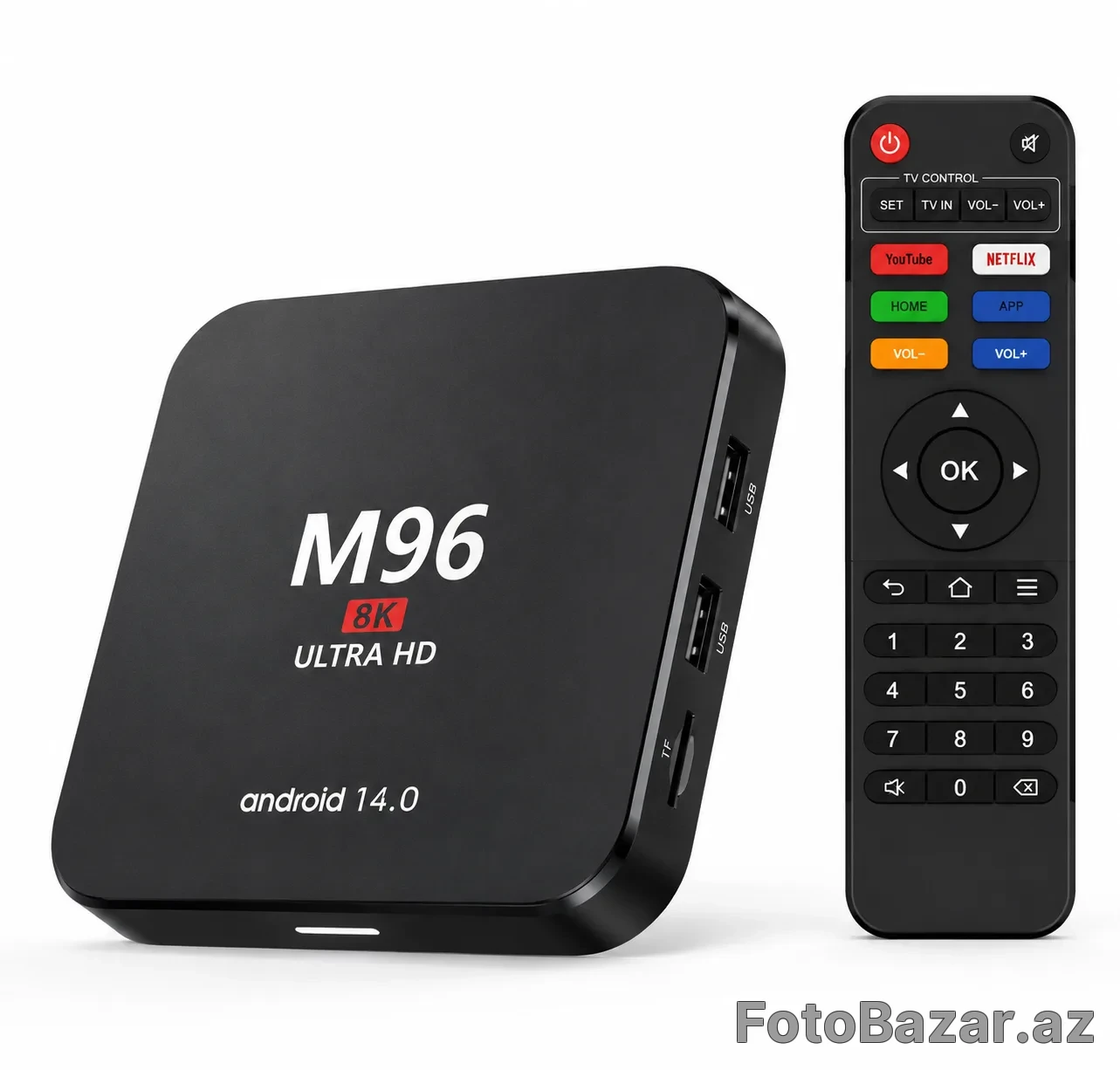 M96 Android TV Box 14.0 (8K Ultra HD Smart TV Box) — 1