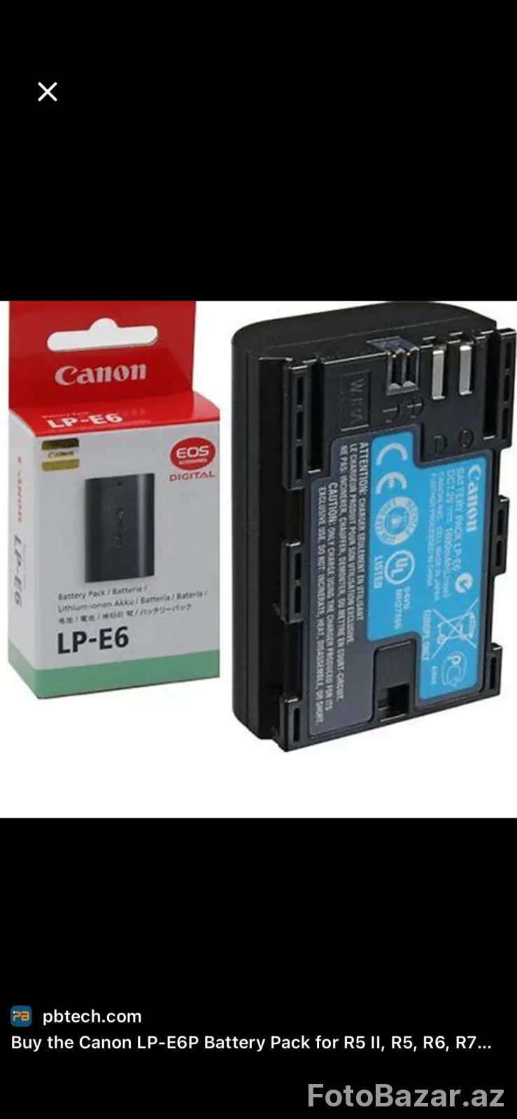Canon LP-E6 Orijinal Li-ion Batareya — 1