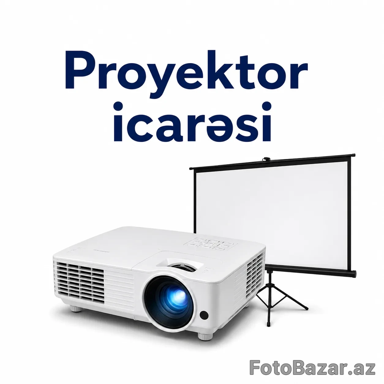 Proyektor və proyektor pərdəsi icarəsi