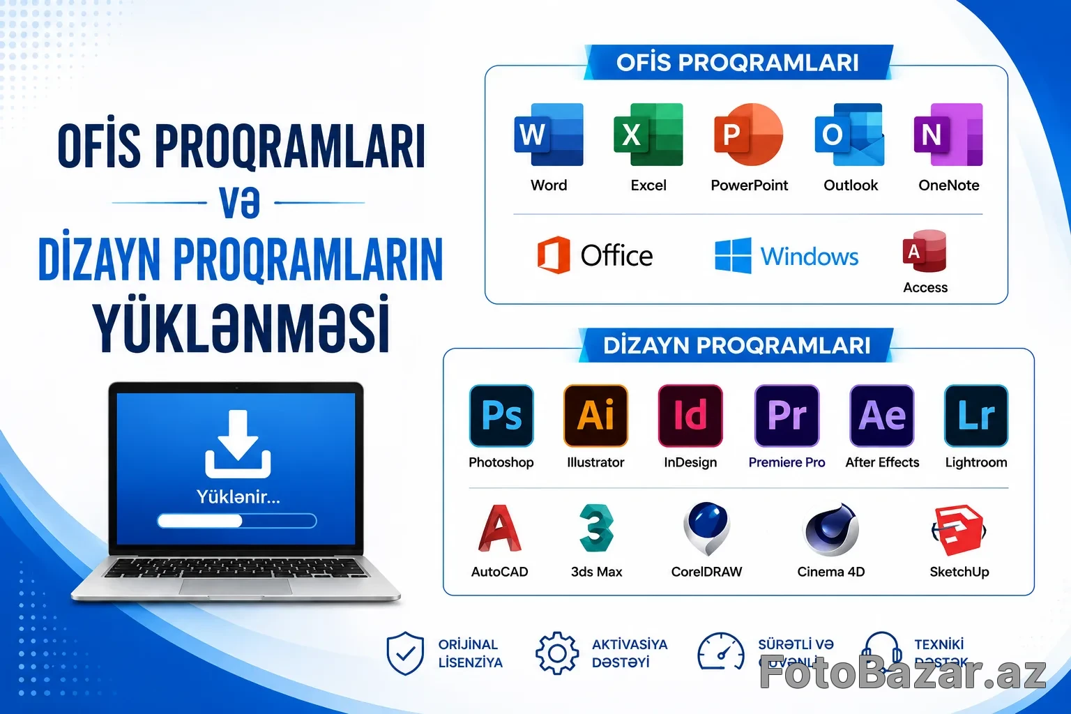 Ofis və Dizayn Proqramlarının Yüklənməsi