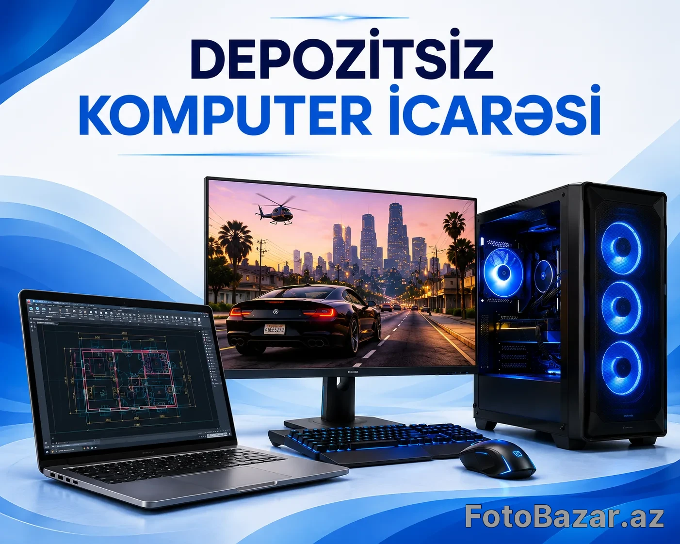 Depozitsiz Kompüter İcarəsi 💻🎮