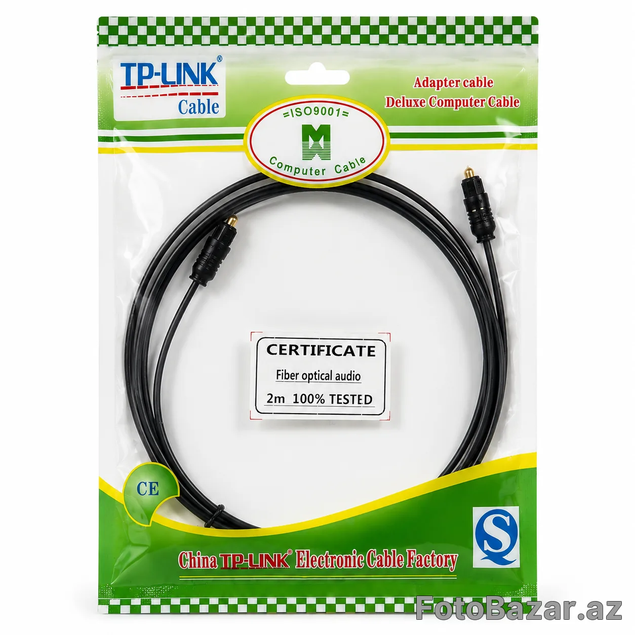 Optik (Toslink) Audio Kabel 2M – TV, Soundbar, Home Cinema, PS4, PS5, Xbox üçün