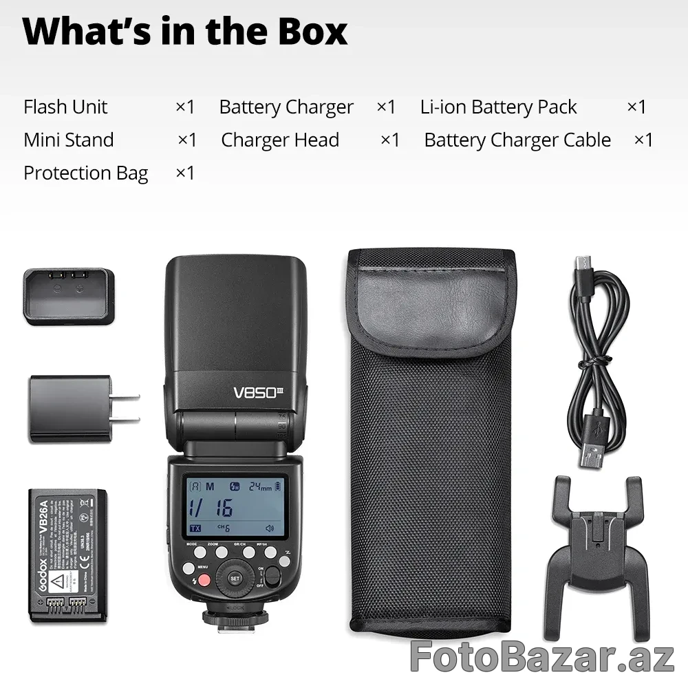 Godox V850lll - Peşəkar Manual Fləş — 5